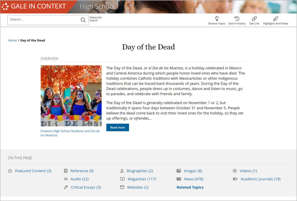 Celebrating the Day of the Dead (Dia de Los Muertos), Gale Blog: Library &  Educator News